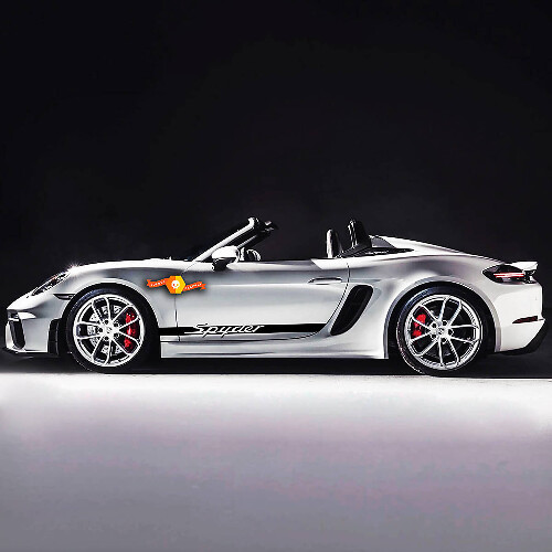 Adesivo decalcomania kit strisce laterali Porsche Spyder
