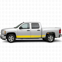 Strisce in vinile diagonali per porta e pannello sottoporta per Chevrolet Silverado 1500 GMT900 2007-2013_3