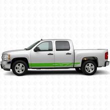 Strisce in vinile diagonali per porta e pannello sottoporta per Chevrolet Silverado 1500 GMT900 2007-2013_6
