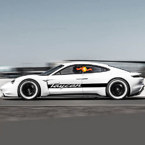 Adesivo decalcomania kit strisce laterali Porsche Taycan
