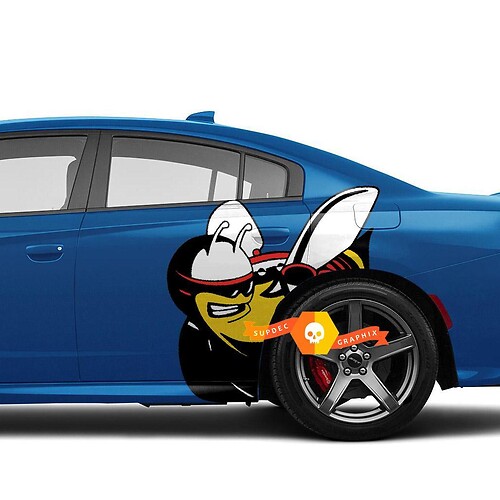 Scat Pack a colori Scatpack Dodge Charger o adesivi decalcomanie laterali Challenger
