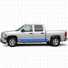 Strisce in Vinile Contorno Topografico per Porta e Battitacco per Chevrolet Silverado 1500 GMT900 2007-2013_5