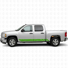 Strisce in Vinile Contorno Topografico per Porta e Battitacco per Chevrolet Silverado 1500 GMT900 2007-2013_6