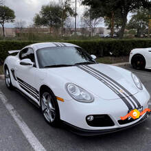 Adesivo decalcomania kit strisce laterali Porsche Cayman S Design Edition
 2
