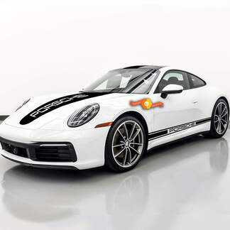 Porsche Kit Adesivi Adesivi 911 997 GT3 Motorsport Strisce Laterali e Cofano Kit Completo Decal Sticker
