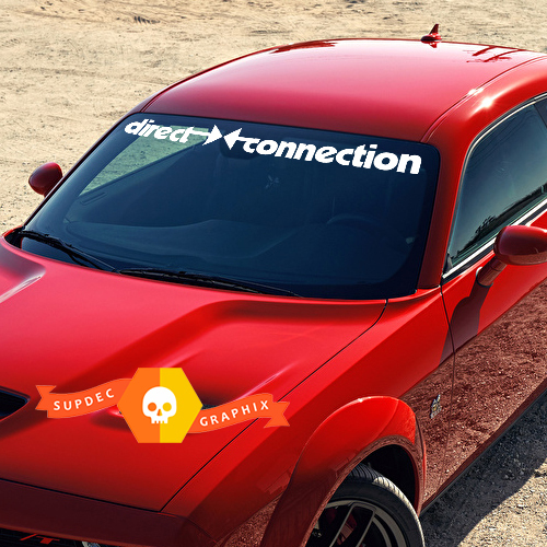 DODGE Direct Connection Banner per adesivi decalcomanie parabrezza Challenger
