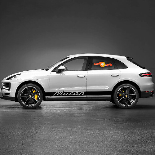 Kit di Adesivi in Vinile a Strisce per Minigonne Racing per Porsche Macan