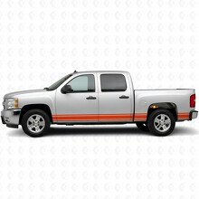 Strisce Sottili in Vinile per Portiere e Minigonne per Chevrolet Silverado 1500 GMT900 2007-2013_4