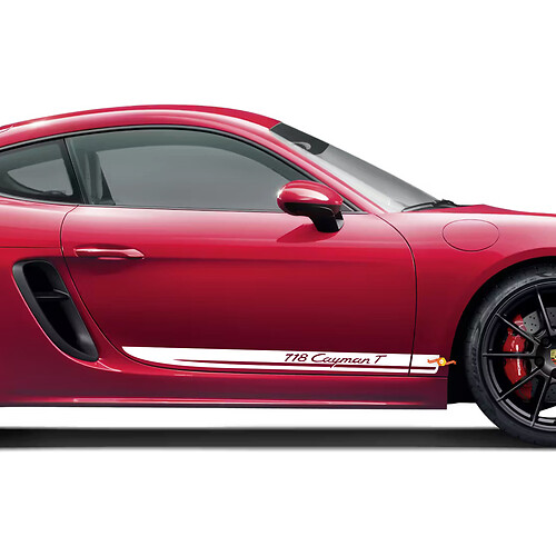 Kit strisce laterali Porsche 718 Cayman T adesivo decalcomania
