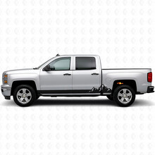 Strisce Viniliche Mountain Range per Porta e Soglia, per Chevrolet Silverado 1500 K2XX 2014-2019_2
