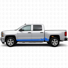 Strisce Viniliche Mountain Range per Porta e Soglia, per Chevrolet Silverado 1500 K2XX 2014-2019_5