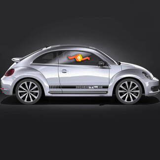 Volkswagen Beetle rocker Stripe Porsche Look Decalcomanie grafiche Stile Cabrio adatto a qualsiasi anno
