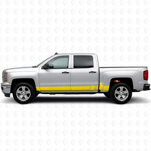 Strisce viniliche Alpine Ridge per porta e pannello sottoporta per Chevrolet Silverado 1500 K2XX 2014-2019_3