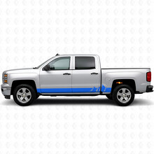 Strisce viniliche Alpine Ridge per porta e pannello sottoporta per Chevrolet Silverado 1500 K2XX 2014-2019_5