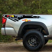 TRD Overland edition Mountain Vintage Colors BedSide Side Vinyl Stickers Decal adatta per Toyota Tacoma Tundra tutti gli anni
 2
