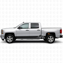 Strisce Viniliche a Strati Peaks per Porte e Sottominigonne per Chevrolet Silverado 1500 K2XX 2014-2019_2