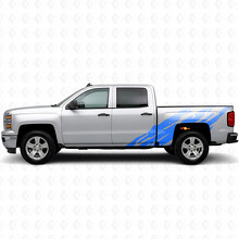 Strisce in vinile a bordi frastagliati per Chevrolet Silverado 1500 K2XX 2014-2019_5