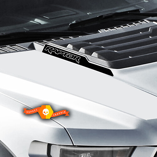 Adesivi in Vinile con Lettering a Contorno per Cofano Motore Musclecar Raptor