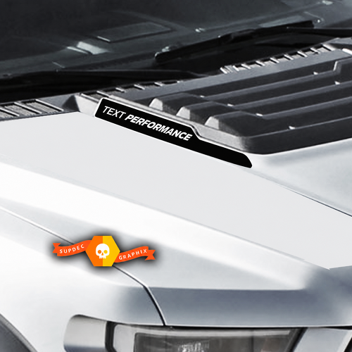 Adesivi in vinile personalizzati per cofano anteriore performance per musclecar, camion, power truck, SVT