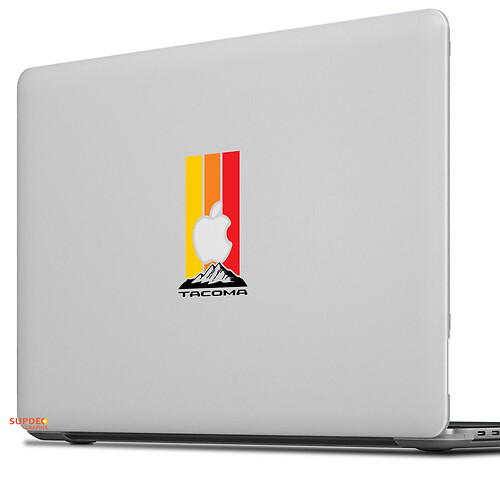 Adesivo decalcomania tacoma vintage retrò per MacBook

