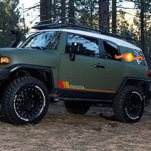 Kit di Adesivi in Vinile a Strisce Retro per Pannelli Laterali per Toyota FJ Cruiser_2