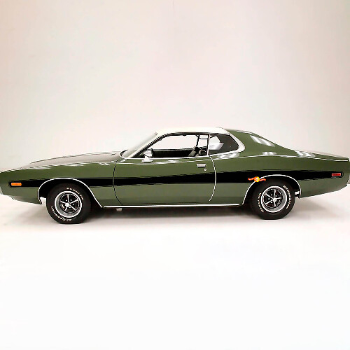 Kit Adesivi in Vinile con Strisce Laterali a Contorno Stile Retrò per Dodge Charger 1973