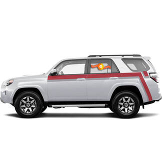 Kit per Toyota 4runner TRD retro vintage Kit strisce lunghe Pro Sport 4x4 Off Road Stickers Decal
