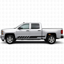 Bande Viniliche Oblique per Porta Racing e Paraurti per Chevrolet Silverado 1500 K2XX 2014-2019_2