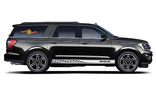 Adesivo in Vinile Personalizzato con Strisce Laterali Perforate per Musclecar Expedition