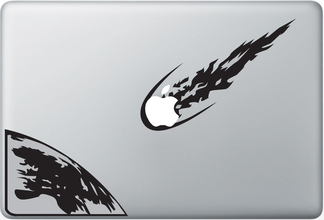 Adesivo decalcomania asteroide per laptop MacBook
