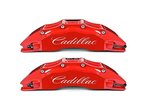 6 x Adesivi Cadillac Logo Pinza freno Decalcomanie in vinile Adesivi 09-15 (Qualsiasi colore)
