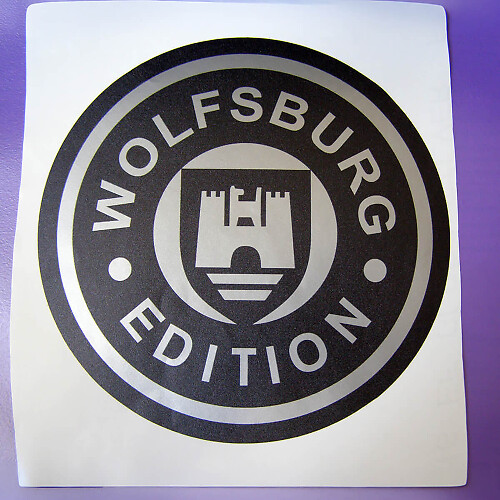 Wolfsburg Vw Adesivi Decal Bumper Window Sticker