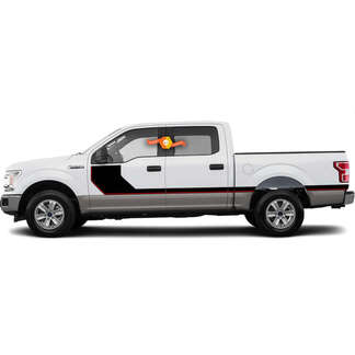 2015-2020 SIDELINE Color Hockey Side Vinyl Graphics Kit Decalcomanie Strisce per Ford F-150
