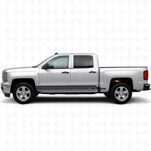 Strisce in Vinile Stratificate per Porte e Minigonne Chevrolet Silverado 1500 K2XX 2014-2019_2