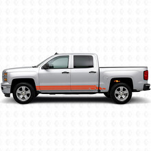 Strisce in Vinile Stratificate per Porte e Minigonne Chevrolet Silverado 1500 K2XX 2014-2019_4