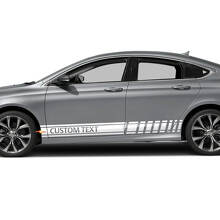 2 adesivi per decalcomanie in vinile per auto con grafica a colori multipli per Chrysler 200 300
 2