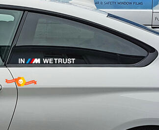 In ///M We Trust BMW M Power M Performance divertenti adesivi decalcomanie in vinile
