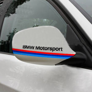 Adesivi copri specchietti laterali stile BMW Motorsport per BMW - Coppia