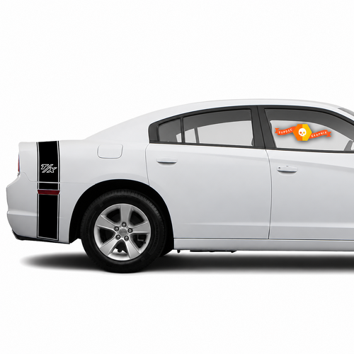 T/X Reflector Cutout Tail Band Kit Parafango posteriore Baule Adesivo in vinile per Dodge Charger 2011-2014