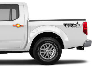 Toyota Trd sport decalcomanie adesivi off road 4x4 pesce e piuma edizione pesca caccia Tacoma Tundra Racing sviluppo set di 2
