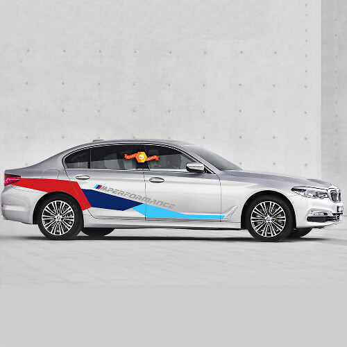 BMW M Power M Performance Huge Side Nuovi adesivi per decalcomanie in vinile per BMW serie 5 G30 M5 F90
