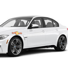 Coppia di Adesivi in Vinile con Striscia Sideskirt Stile M Performance per BMW M3 F80_2