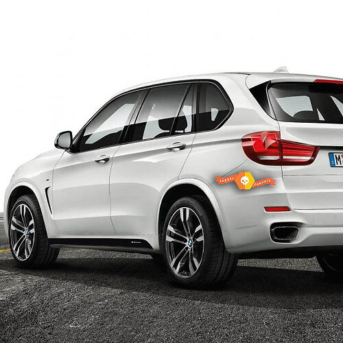 2 decalcomanie per adesivi per gonna laterale BMW M Performance impostate per M5 F15 X5 F16 X5
