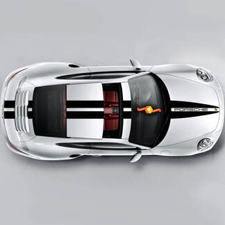 Nuove doppie strisce sulla parte superiore per Carrera Cayman Boxster o qualsiasi Porsche
