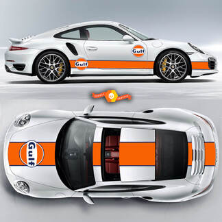 Incredibili strisce Porsche GULF Racing per Carrera Cayman Boxster o qualsiasi Porsche
