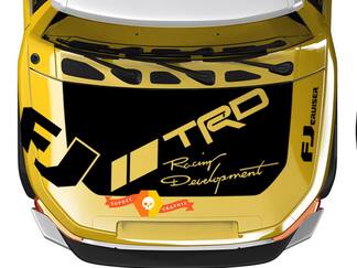 Decalcomania per cofano Toyota FJ Cruiser trd racing development Decal Sticker
