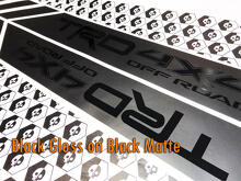 TRD 4x4 OFF ROAD Adesivi laterali in vinile nero opaco e nero lucido Decal adatta per Tacoma 2013-2020 o Tundra 2013-2020
 2