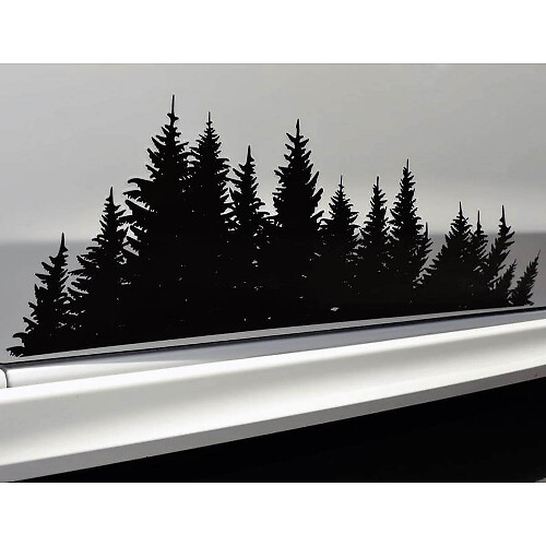 Set di Adesivi in Vinile Stile Foresta per Porta Laterale Subaru Crosstrek