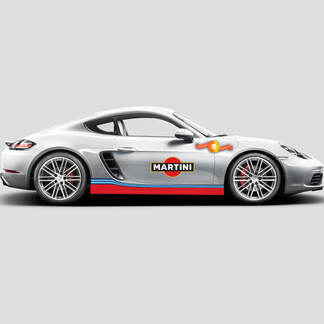 Strisce laterali Porsche Cayman Boxster Martini o qualsiasi kit completo Porsche
