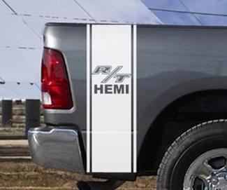 Dodge Ram Truck R/T HEMI 2 BEDSTRIPE BED STRIPE KIT Decalcomania in vinile